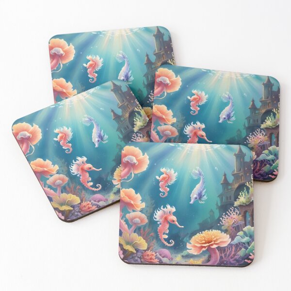 Item preview, Seahorses & Coral Whispers designed and sold by HendAhabib.
