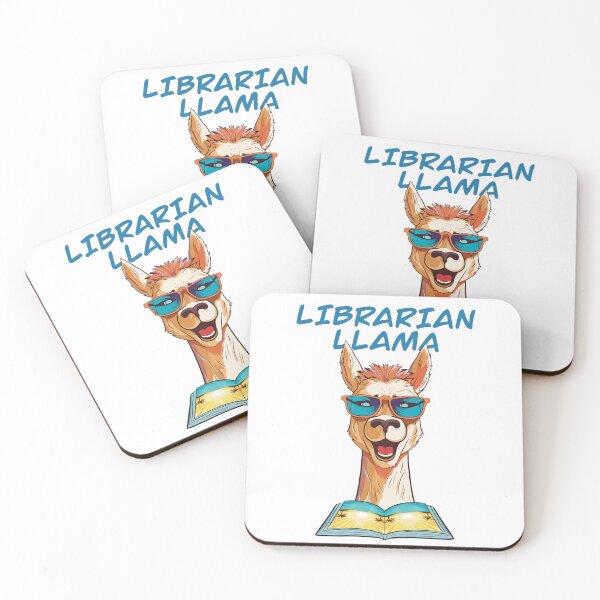 Item preview, Librarian Llama, Summer Llama, Llama Reading Book designed and sold by Waveval.