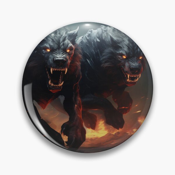 Item preview, Unleash the Fury: Encounter Creepy Hell Hounds in a Nightmarish Realm of Horror and Fire designed and sold by NexusDesk.