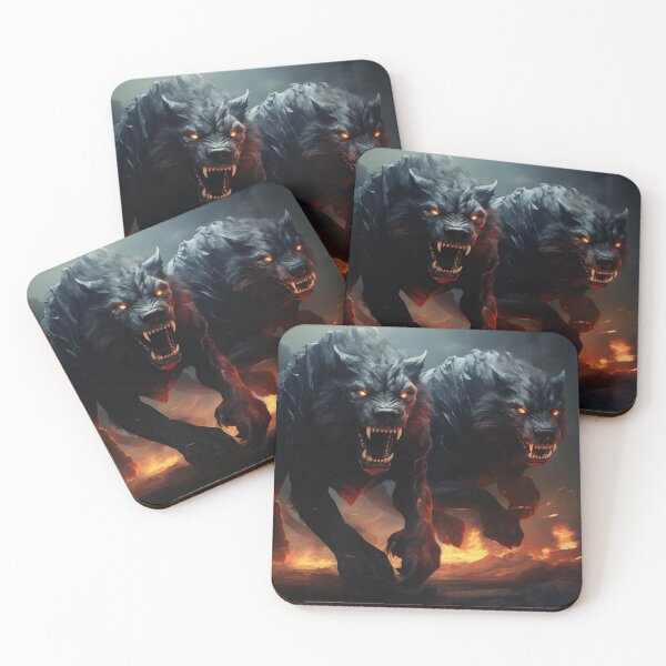 Item preview, Unleash the Fury: Encounter Creepy Hell Hounds in a Nightmarish Realm of Horror and Fire designed and sold by NexusDesk.