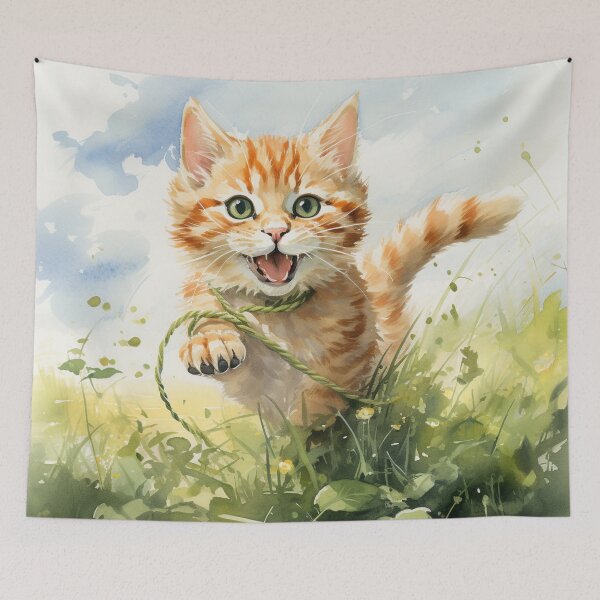 Item preview, Playful Kitten Painting designed and sold by shanessie6.