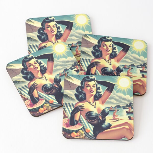Item preview, Goth Beach Girl designed and sold by PulpVintage.