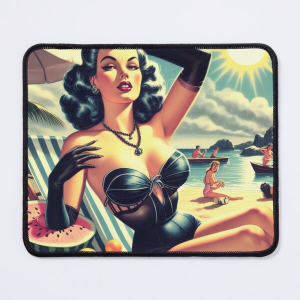 Item preview, Goth Beach Girl designed and sold by PulpVintage.