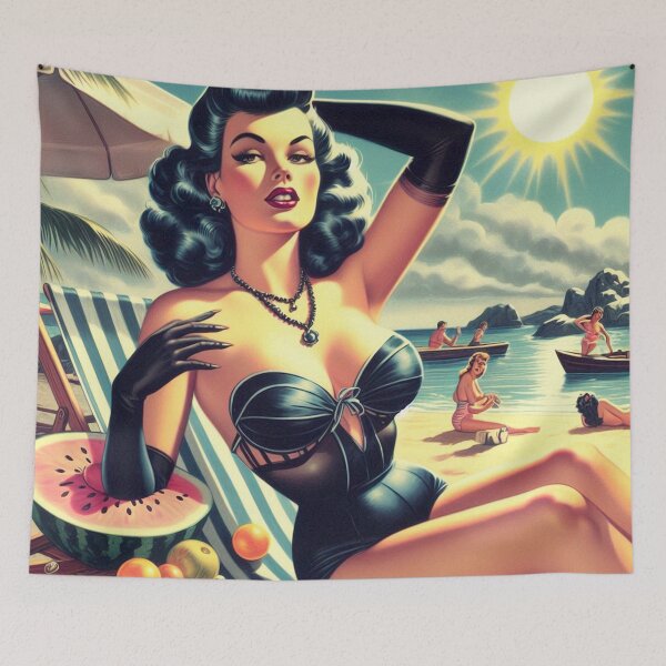 Item preview, Goth Beach Girl designed and sold by PulpVintage.