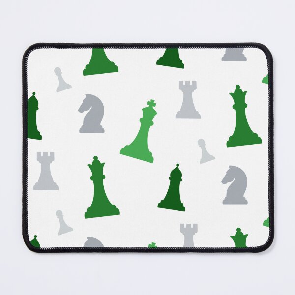 Item preview, Green and Silver Chess Pieces designed and sold by SiriuslyShawni.