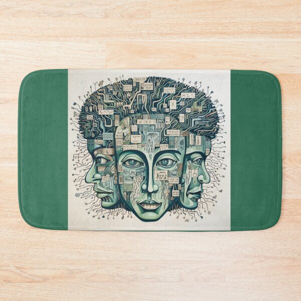 Item preview, Stop Overthinking Abstract Heads designed and sold by CoolMantras.