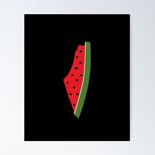 Item preview, Palestine Watermelon Map Free Palestine Supporter Freedom designed and sold by wtfbba.