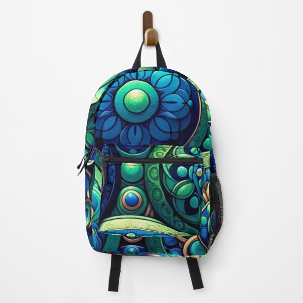 Item preview, Elegant Large  Blue Mandala Patterns designed and sold by mymagicstoreus.