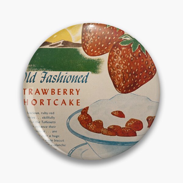 Item preview, Vintage Food Advertising Poster - Cute Strawberry Shortcake Dessert Advertisement designed and sold by ARVA-Digital.