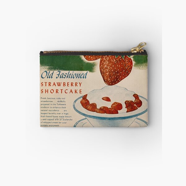 Item preview, Vintage Food Advertising Poster - Cute Strawberry Shortcake Dessert Advertisement designed and sold by ARVA-Digital.