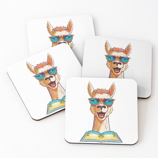 Item preview, Librarian Llama, Summer Llama, Llama Reading Book designed and sold by Waveval.