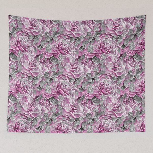 Item preview, Pink Rose Drawing Floral Seamless Pattern  designed and sold by PaxtonProjects.