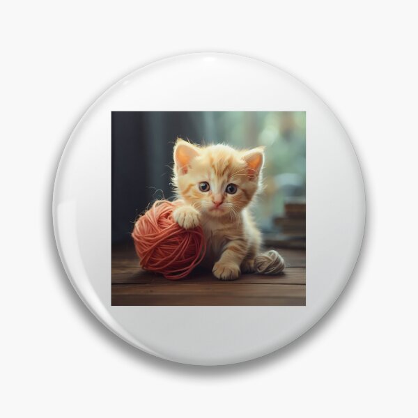 Item preview, A cute cat plays with a ball of yarn designed and sold by CreativeSparkzz.