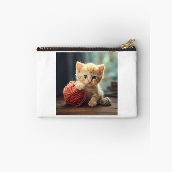 Item preview, A cute cat plays with a ball of yarn designed and sold by CreativeSparkzz.