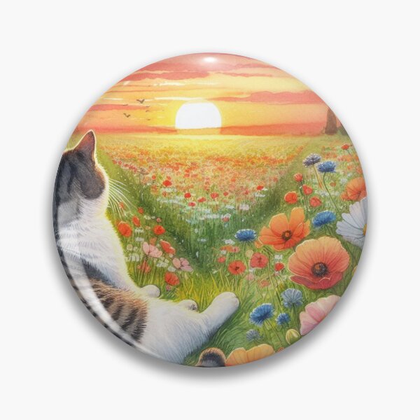 Item preview, Kitten sitting looking at a nice sunset designed and sold by Kisswim.