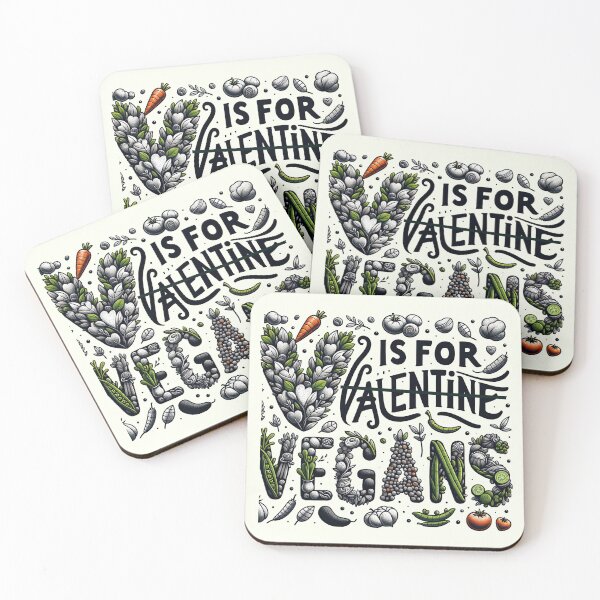 Item preview, V Is For Vegan Valentines Day Men Women T-Shirt designed and sold by MAPDDesigns.