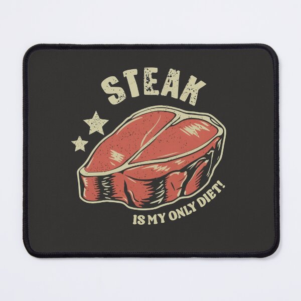 Item preview, Steak is my only diet vintage art designed and sold by ArtFusion-Shop.