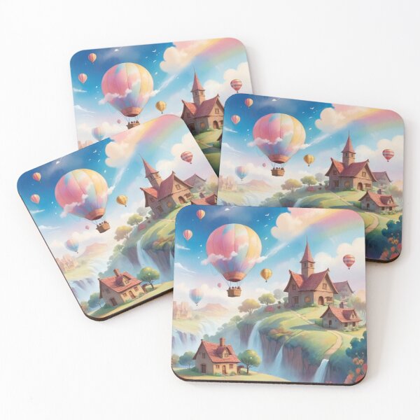 Item preview, Rainbow Whispers & Cloud-Kissed Homes designed and sold by HendAhabib.