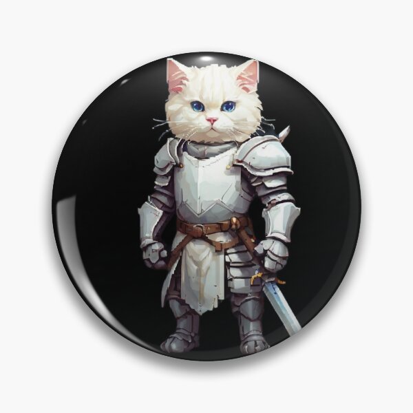Item preview, Pixel Kitty 14 - Knight Cat designed and sold by PixelKittyShop.