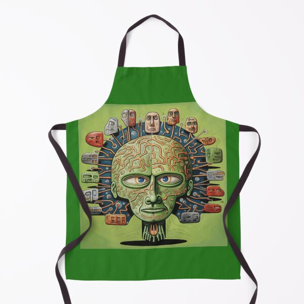 Item preview, Stop Overthinking Abstract Mask designed and sold by CoolMantras.