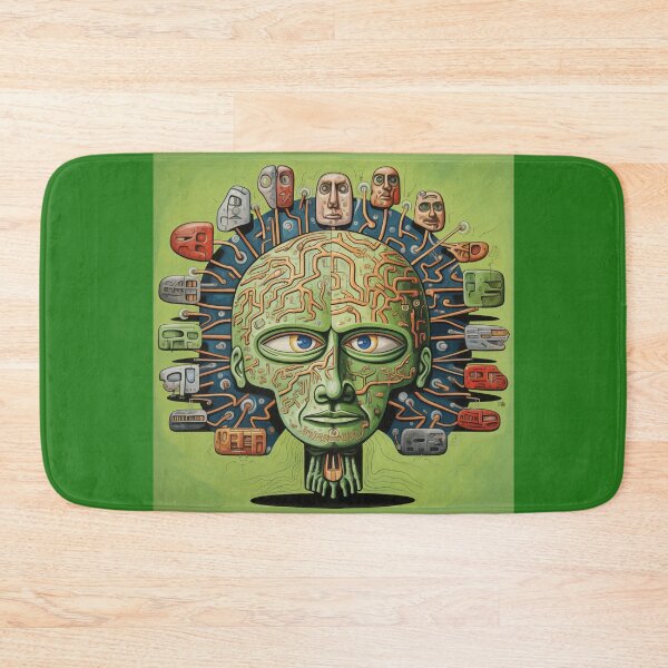 Item preview, Stop Overthinking Abstract Mask designed and sold by CoolMantras.