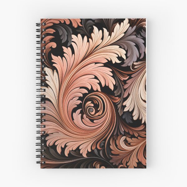 Item preview, Toffee color swirling abstract decorative print designed and sold by dcrc.