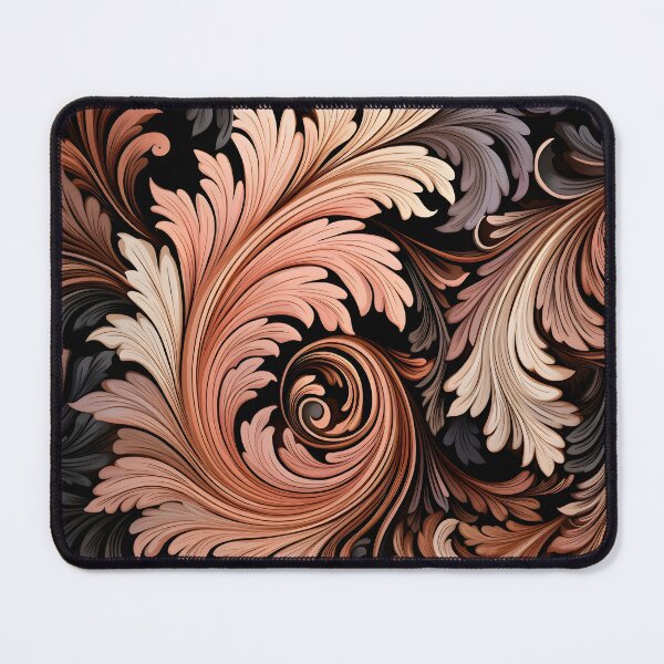 Item preview, Toffee color swirling abstract decorative print designed and sold by dcrc.