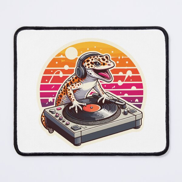 Artikelvorschau, Leopardgecko-Eidechsen-DJ-Musik entworfen und verkauft von DinoKate.