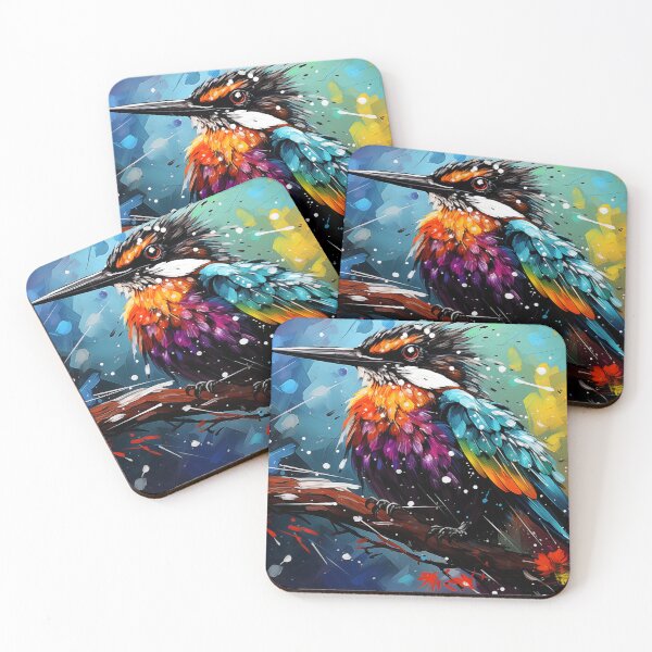 Item preview, Embrace Your Colors: Colorful Bird Wall Decor designed and sold by unimuse.