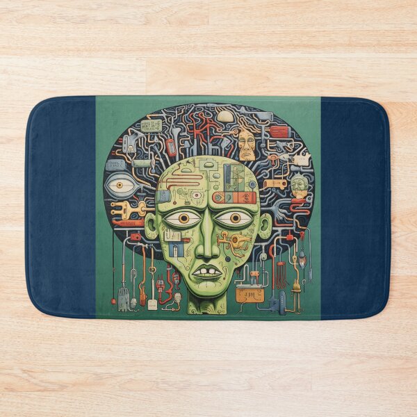 Item preview, Stop Overthinking Abstract Mask designed and sold by CoolMantras.