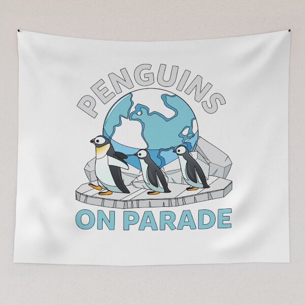 Item preview, Funny Antarctica Penguins On Parade Wildlife designed and sold by Shirtey.