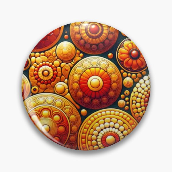 Item preview, Elegant Large  Orange Mandala Patterns designed and sold by mymagicstoreus.