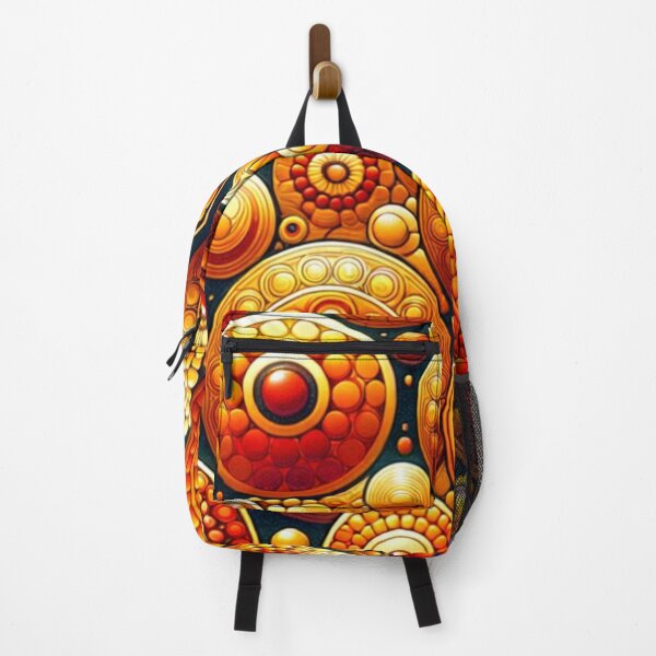 Item preview, Elegant Large  Orange Mandala Patterns designed and sold by mymagicstoreus.