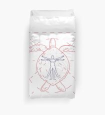 the tortue rouge Duvet Cover