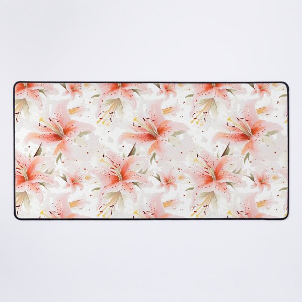 Item preview, Lily Tile 26: Trumpets of Purity in Pastel Dreams, Dew Kissed by Fragrance designed and sold by TheBrainArt.
