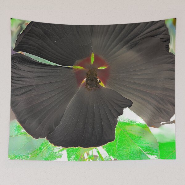 Item preview, close-up of a captivating black flower designed and sold by Gabriel BOCQUAIRE.