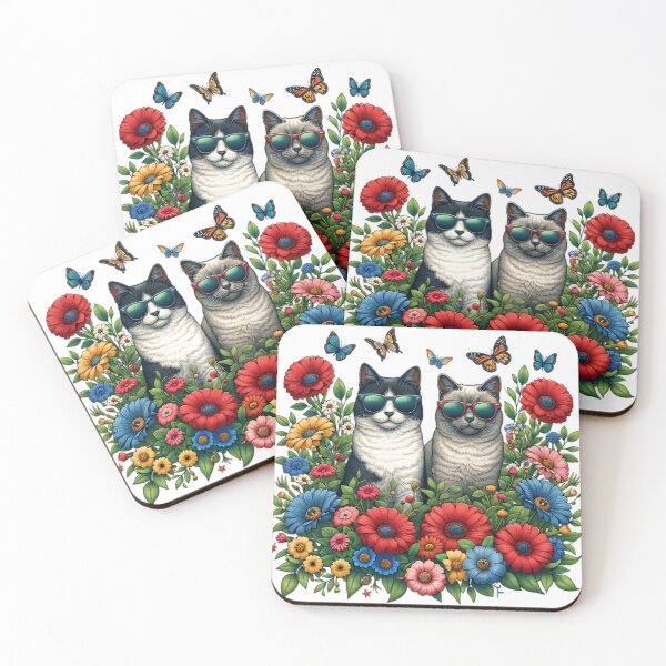 Item preview, Chic Feline Flower Garden designed and sold by AIARTIST1.