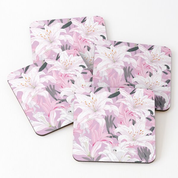 Item preview, Lily Tile 27: Trumpets of Purity in Pastel Dreams, Dew Kissed by Fragrance designed and sold by TheBrainArt.