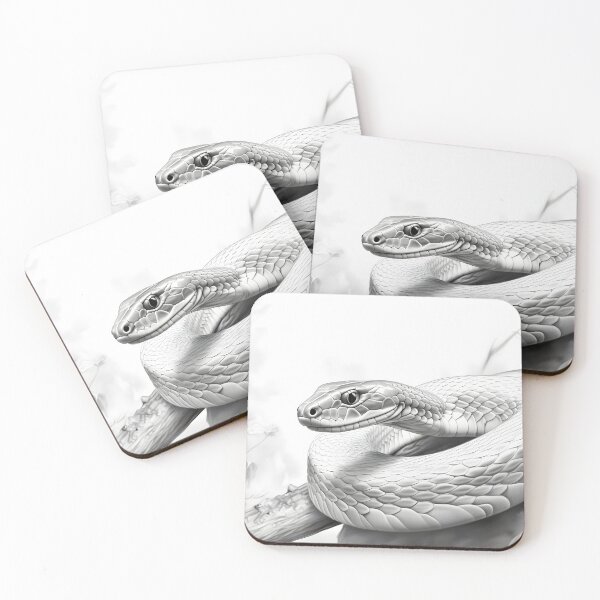 Item preview, Black and White Snake drawing designed and sold by Pencil-Art.
