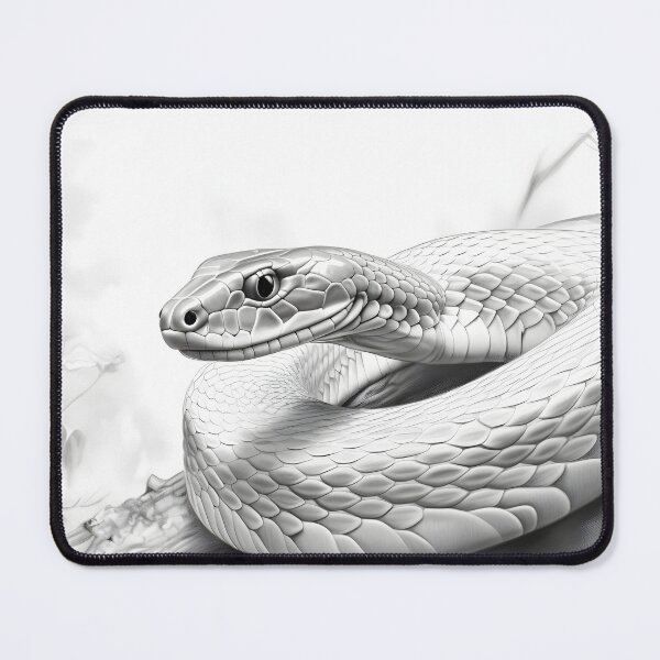Item preview, Black and White Snake drawing designed and sold by Pencil-Art.