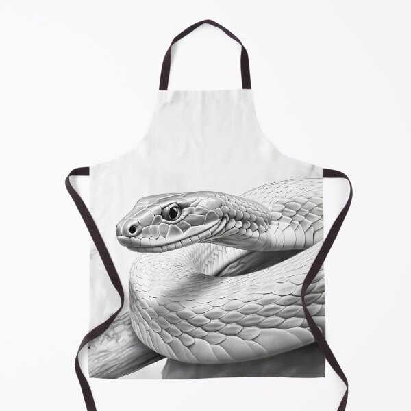 Item preview, Black and White Snake drawing designed and sold by Pencil-Art.