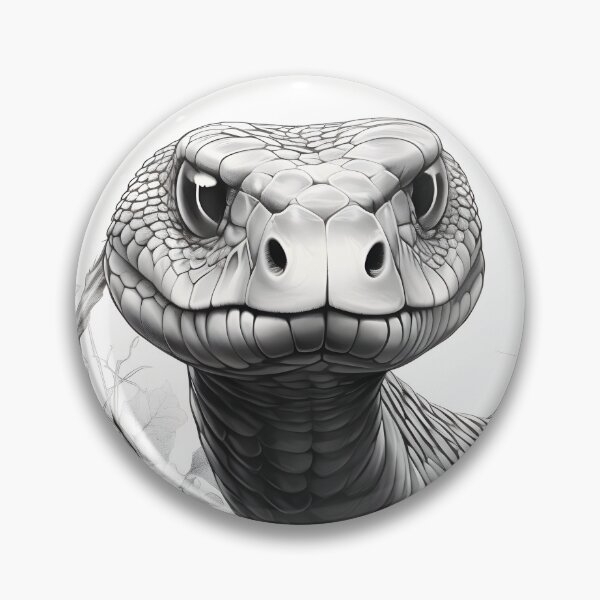 Item preview, Black and White Snake drawing designed and sold by Pencil-Art.