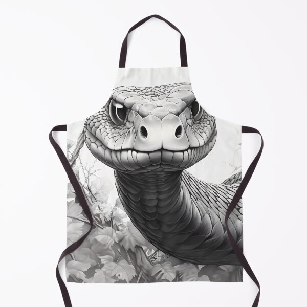 Item preview, Black and White Snake drawing designed and sold by Pencil-Art.