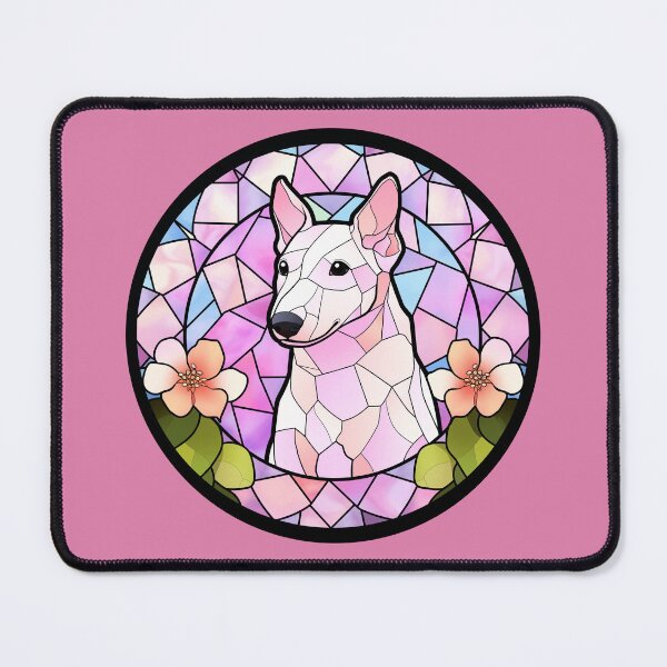 Item preview, Stained Glass Bull Terrier Illustration designed and sold by Vinz-Mota.