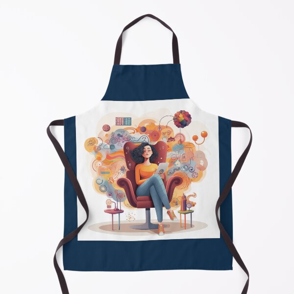 Item preview, Stop Overthinking Drawn Girl For Psychotherapist's Room designed and sold by CoolMantras.