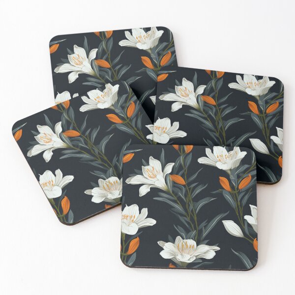 Item preview, Lily Tile 28: Trumpets of Purity in Pastel Dreams, Dew Kissed by Fragrance designed and sold by TheBrainArt.