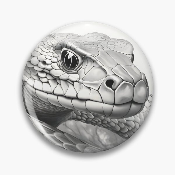 Item preview, Black and White Snake drawing designed and sold by Pencil-Art.