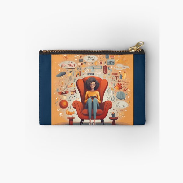 Item preview, Stop Overthinking Drawn Girl For Psychotherapist's Room designed and sold by CoolMantras.