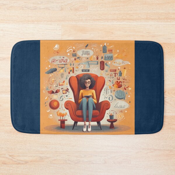 Item preview, Stop Overthinking Drawn Girl For Psychotherapist's Room designed and sold by CoolMantras.