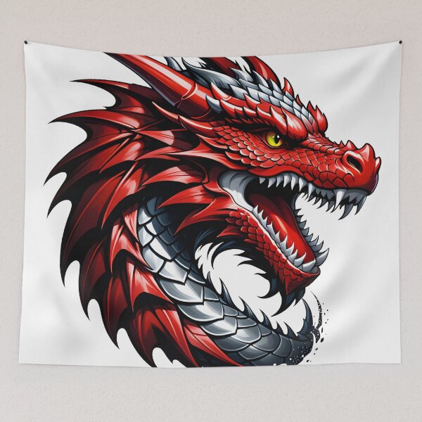 Item preview, Fantasy red dragon head designed and sold by Metaverse8.